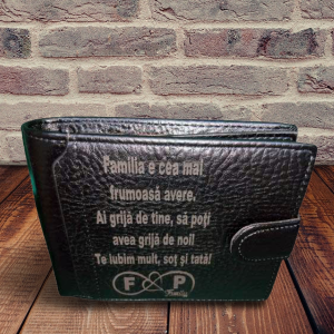 Portofel personalizat din piele naturala