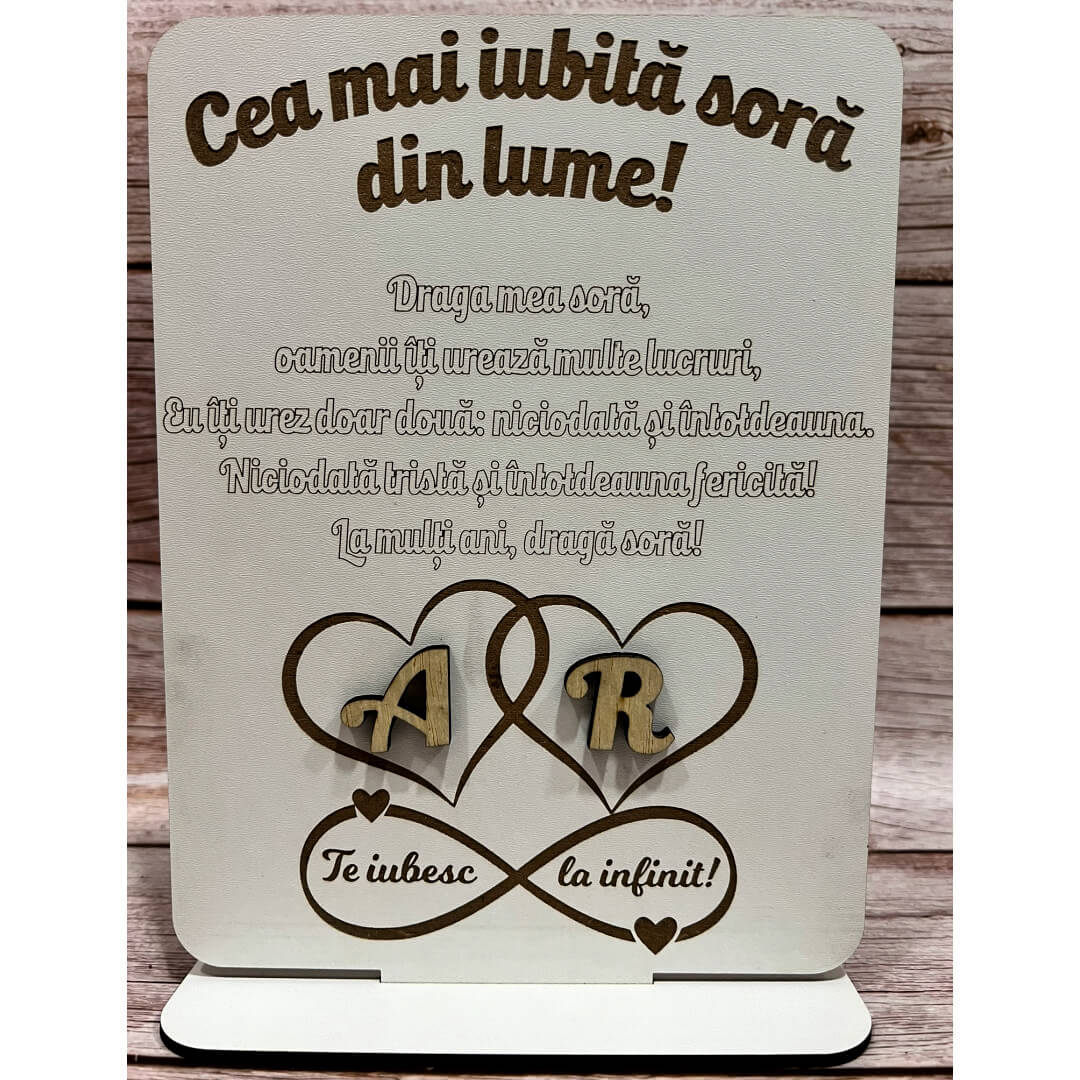 Cadou personalizat pentru sora
